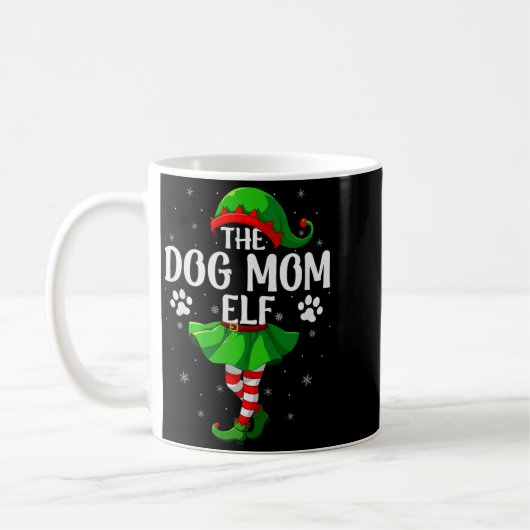 Mug Dog Mom Elf Christmas Girls Women Elf Squad Xmas F (Gauche)