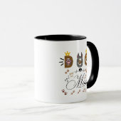 Mug Dog Mom Leopard Print Paw Design/Leopard Dog Mom (Devant droit)
