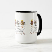 Mug Dog Mom Leopard Print Paw Design/Leopard Dog Mom (Devant droit)