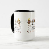 Mug Dog Mom Leopard Print Paw Design/Leopard Dog Mom (Devant gauche)