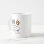 Mug Dog Mom Leopard Print Paw Design/Leopard Dog Mom (Devant gauche)
