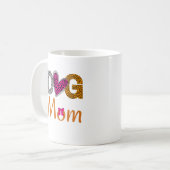 Mug Dog Mom Leopard Print/Trending Dog Lover Gift (Devant gauche)