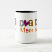 Mug Dog Mom Leopard Print/Trending Dog  Lover Gift (Centre)