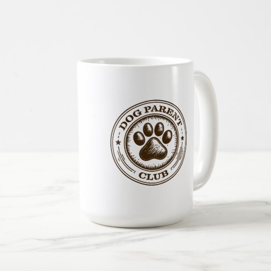 Mug Dog Parent Club, Proudly Loyal & Loving (Devant droit)