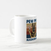 MUG DOG PEW PEW MADAFAKAS VINTAGE RETRO (Devant gauche)