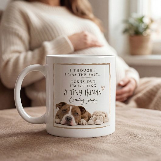 Mug Dog Pregnancy Announcement