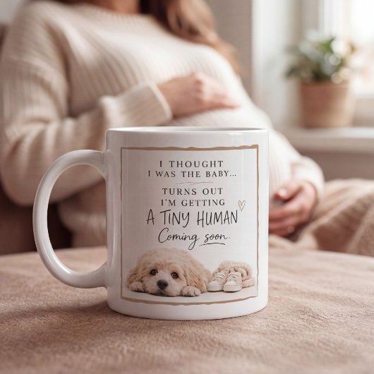 Mug Dog Pregnancy Announcement