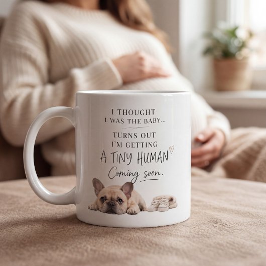 Mug Dog Pregnancy Announcement