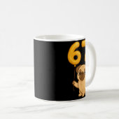 Mug Dog Pug 67 Meme Six Seven Balloon Funny Gen Alpha  (Devant droit)