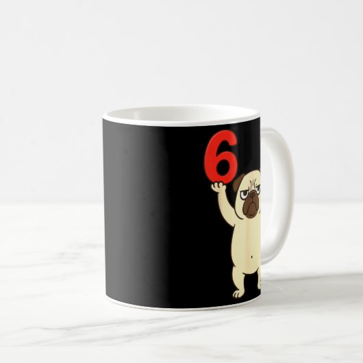 Mug Dog Pug Funny 67 Meme Six Seven (Devant droit)