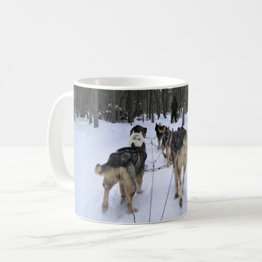Mug Dog Sledding à Québec, Canada (Devant gauche)
