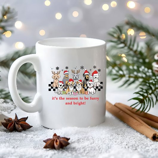 Mug Dog WIshing you pawsively Christmas Gift 