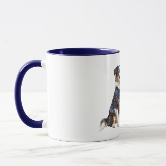 Mug Dog with Blue Jacket (Gauche)