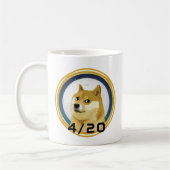 Mug Dogecoin Doge Day 4/20 Stock Market Crypto Funny (Gauche)