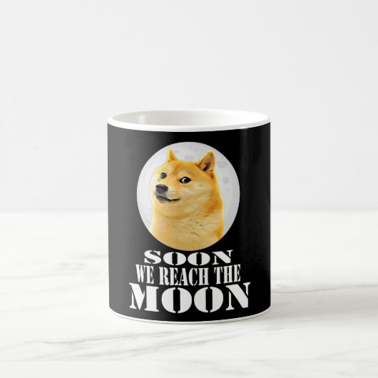 Mug Dogecoin Doge HODL à la lune Crypto Doge-1 mème (Centre)