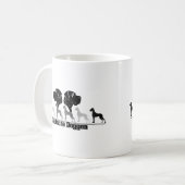 Mug Doggenlogo Schwarz Grau (Devant gauche)