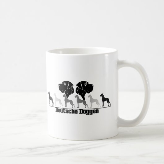 Mug Doggenlogo Schwarz Grau (Droite)