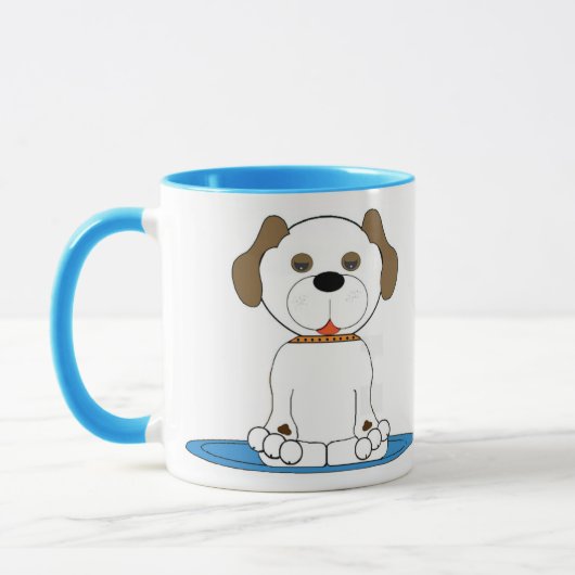 Mug Doggie waiting for owners to return home (Gauche)