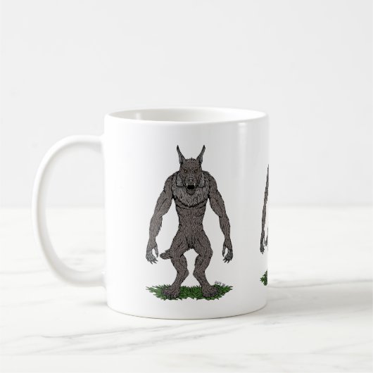 Mug Dogman Cryptid ou Werewolf (Gauche)
