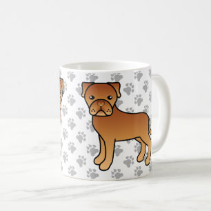 Mug Dogue De Bordeaux Chien De Dessin Animé Mignon