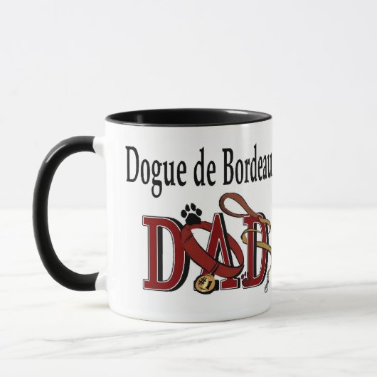 Mug Dogue de Bordeaux Papa Cadeaux (Gauche)