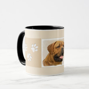 Mug Dogue de Bordeaux Peinture - Cute Original Dog Art