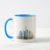 Mug Doha, horizon de ville du Qatar | (Gauche)