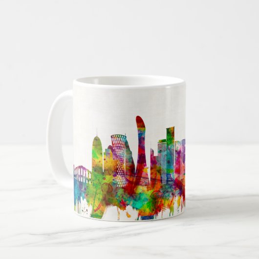 Mug Doha Qatar Skyline (Devant gauche)