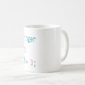 MUG DOIGT MOYEN DE CODER - SÉLECTIONNEZ LE DOIGT DE LA (Devant droit)