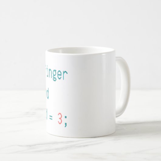 MUG DOIGT MOYEN DE CODER - SÉLECTIONNEZ LE DOIGT DE LA (Devant droit)
