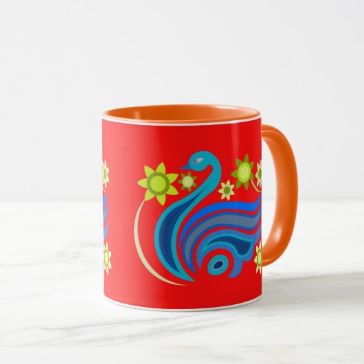 MUG D'OISEAU CRÉATIF POUR LE PRÉSENT (Devant droit)