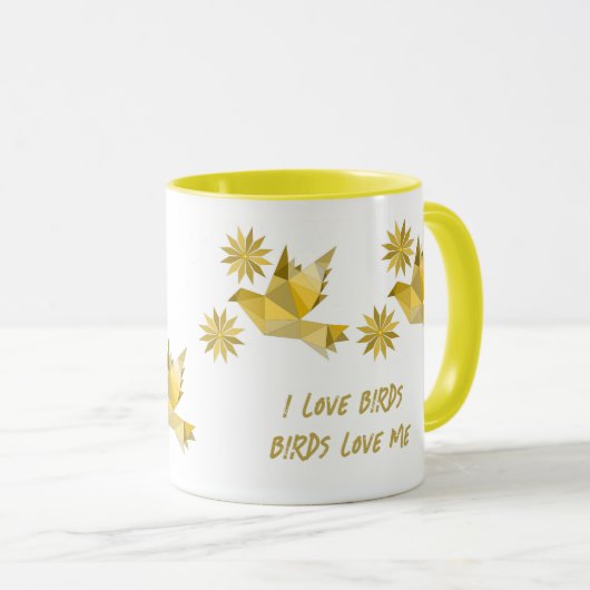 MUG D'OISEAU CRÉATIF POUR LE PRÉSENT (Devant droit)