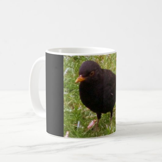 Mug d'oiseau-noir convivial (Devant gauche)