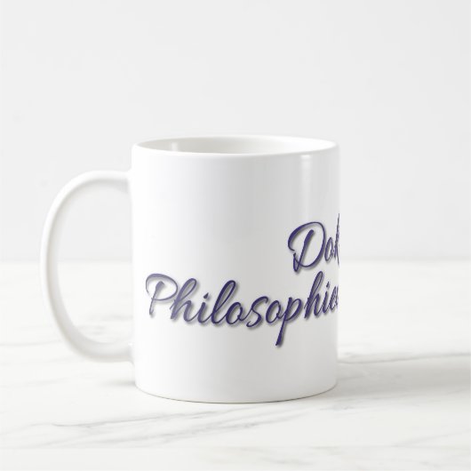 Mug Doktor der Philosophiewissenschaften (Gauche)