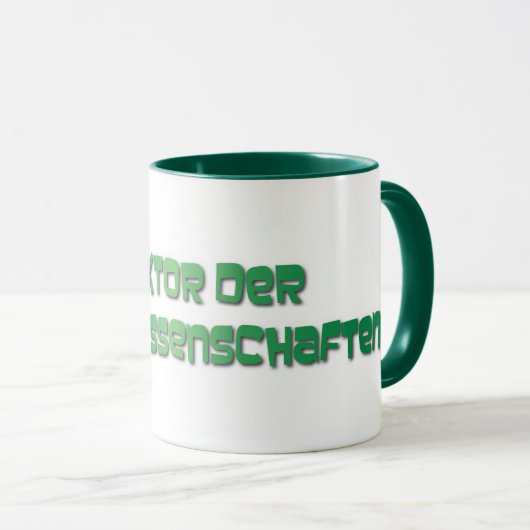 Mug Doktor der Sozialwissenschaften (Devant droit)