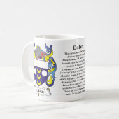 Mug Dolan, origine, signification et la crête sur une (Devant gauche)