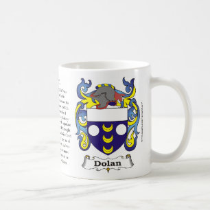 Mug Dolan, origine, signification et la crête sur une