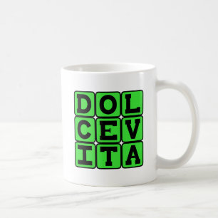 Mug Dolce Vita, Bonne Vie Phrase Latin