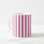 Mug doll pink striped | pink stripes (Devant gauche)