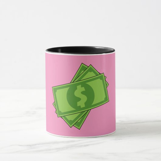 Mug Dollar de l'argent du dessin (Centre)