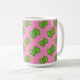 Mug Dollar de l'argent du dessin
