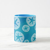 Mug Dollar de sable blanc et Motif bleu (Centre)