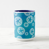 Mug Dollar de sable blanc et Motif bleu (Centre)