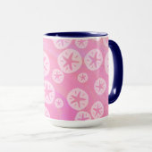 Mug Dollar de sable blanc et rose (Devant droit)