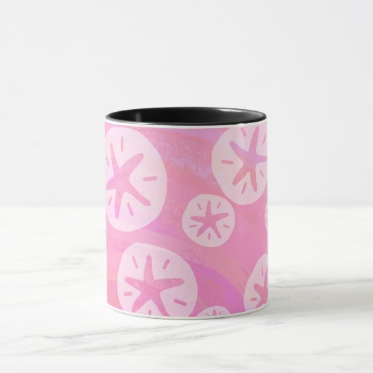 Mug Dollar de sable blanc et rose (Centre)