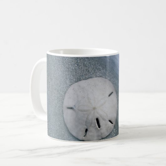 Mug Dollar de sable sur la plage | Île de Sanibel, Flo (Devant gauche)