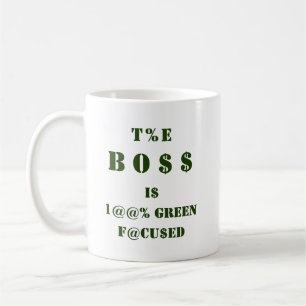 Mug Dollar Dollar% Symboles monétaires en vert