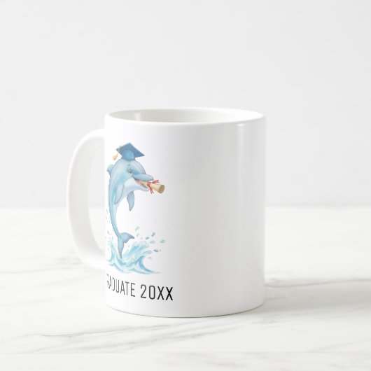 Mug Dolphin Graduation Personalized (Devant gauche)