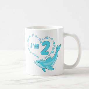 Mug Dolphin Heart 2e anniversaire
