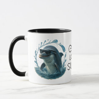 Mug Dolphin in Shades – Whale & Dolphin Day ELGIS
